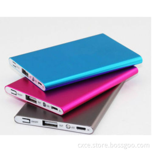Credit Card Power Bank, 2600mAh, Metal Cover, PB36, 93x61x7.4mm